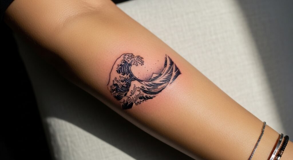28 Jaw-Dropping Small Japanese Wave Tattoo Ideas That Are Dynamic Flowing and Absolutely Mesmerizing