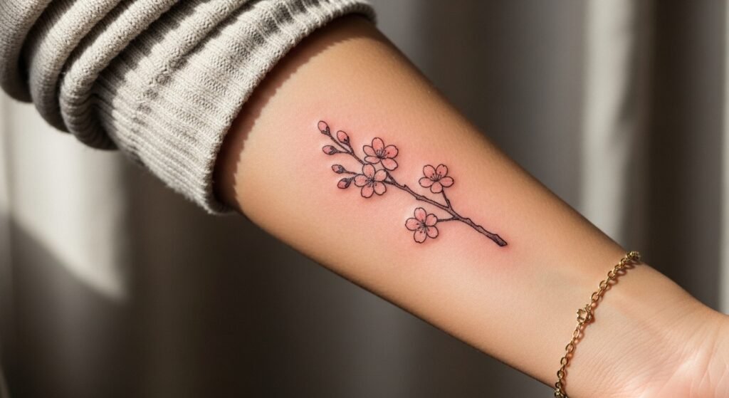25 Genius Small Japanese Cherry Blossom Tattoo Ideas That Are Romantic Delicate and Absolutely Breathtaking