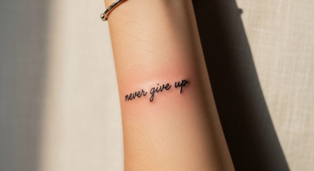 25 Stunning Never Give Up Tattoo Ideas That Are Powerful Motivational and Absolutely Deeply Meaningful