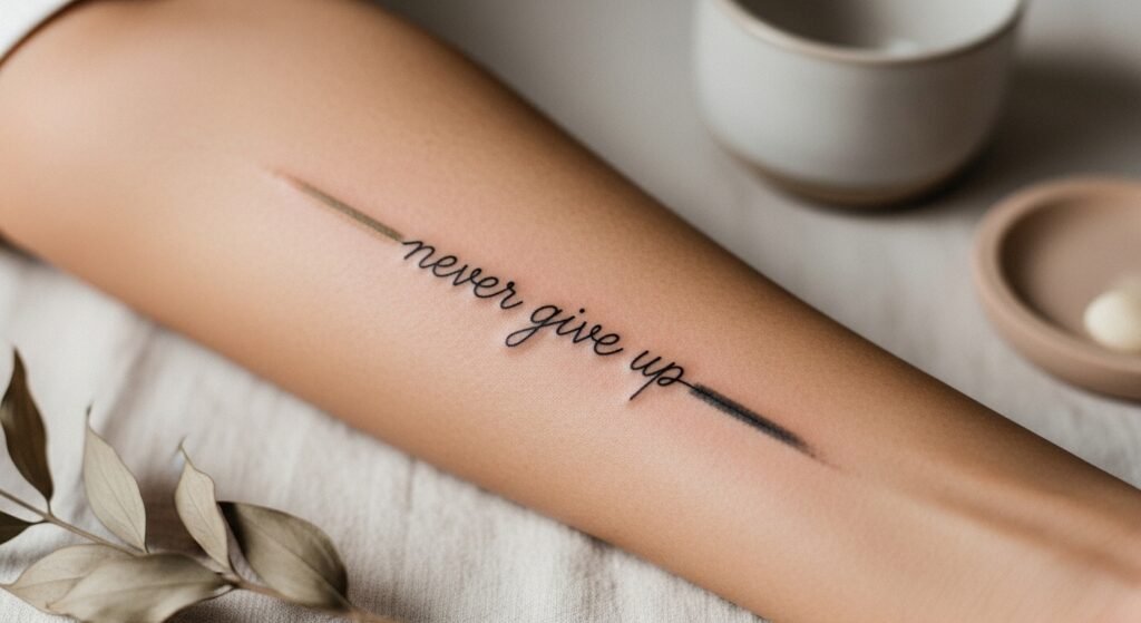 How to Choose a Never Give Up Tattoo Design That Perfectly Captures Your Strength Resilience and Personal Journey