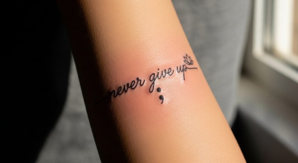 26 Bold Never Give Up Tattoo Ideas with Powerful Symbols That Add Deep Meaning to Every Single Design