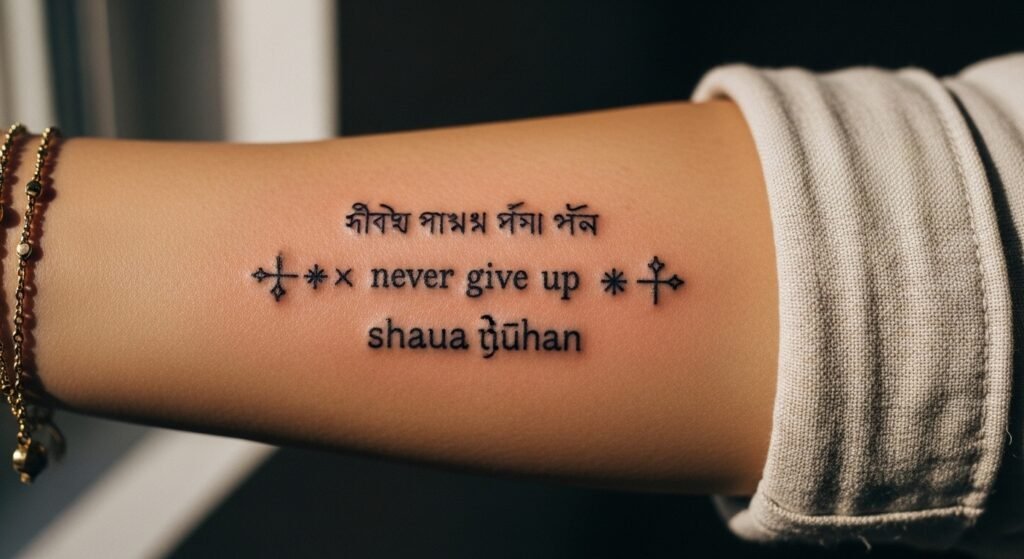 22 Viral Never Give Up Tattoo Ideas in Different Languages That Are Unique Meaningful and Absolutely Stunning