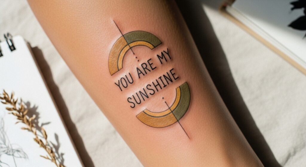 How to Design a You Are My Sunshine Tattoo That Feels Personal