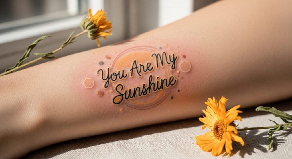 How to Choose the Perfect Placement for a You Are My Sunshine Tattoo