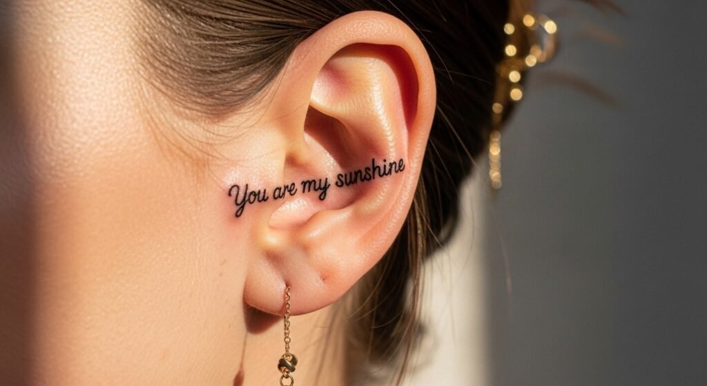 26 Elegant Minimalist You Are My Sunshine Tattoo Ideas for a Subtle Look