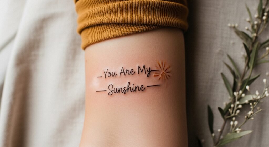 How to Add a Memorial Touch to a You Are My Sunshine Tattoo