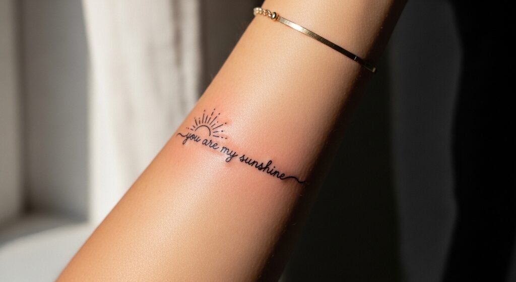 25 Jaw-Dropping You Are My Sunshine Tattoo Fine Line Styles to Try Now