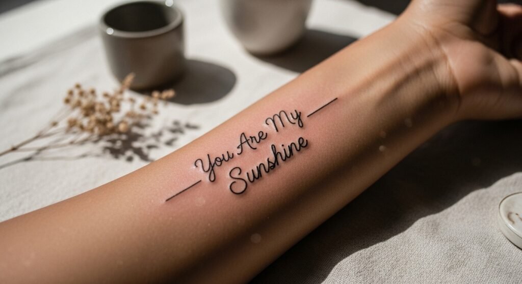How to Find the Right Font for a You Are My Sunshine Tattoo