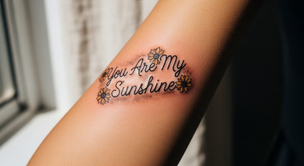 How to Make a You Are My Sunshine Tattoo Look Beautifully Vintage